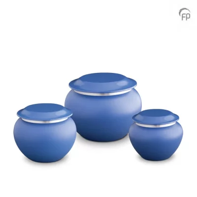 Urna de metal azul